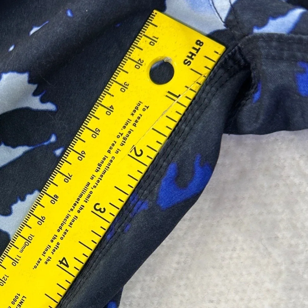 Nike Swim Trunks Mens L Blue Graphic Recycled Polyester  Board Shorts Beach Pool